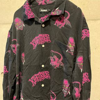 エクストララージ(XLARGE)の希少！XLARGE エクストララージss21 総柄CREATURES SHIRT(シャツ)