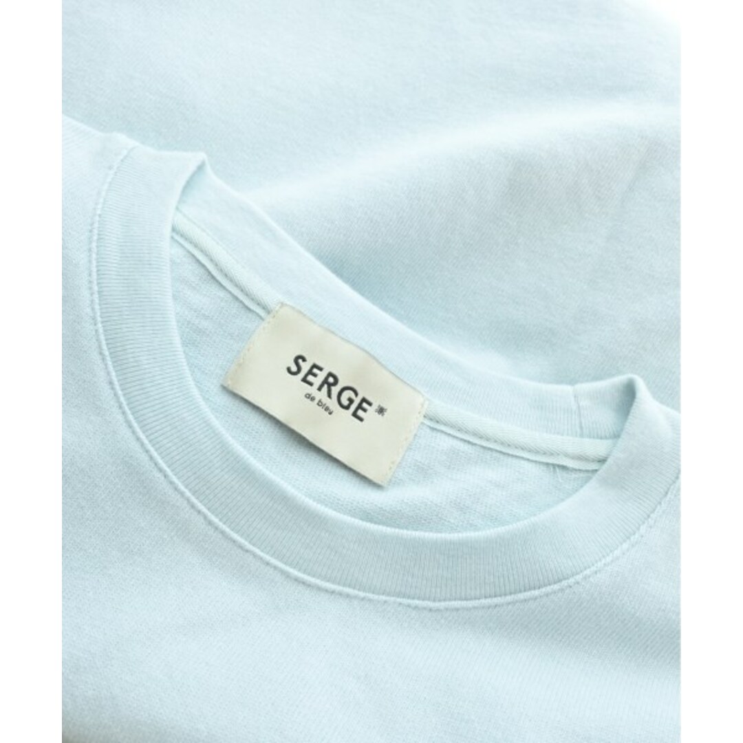 SERGE de bleu(サージ)のSERGE de bleu サージ Tシャツ・カットソー 36(S位) 水色 【古着】【中古】 レディースのトップス(カットソー(半袖/袖なし))の商品写真