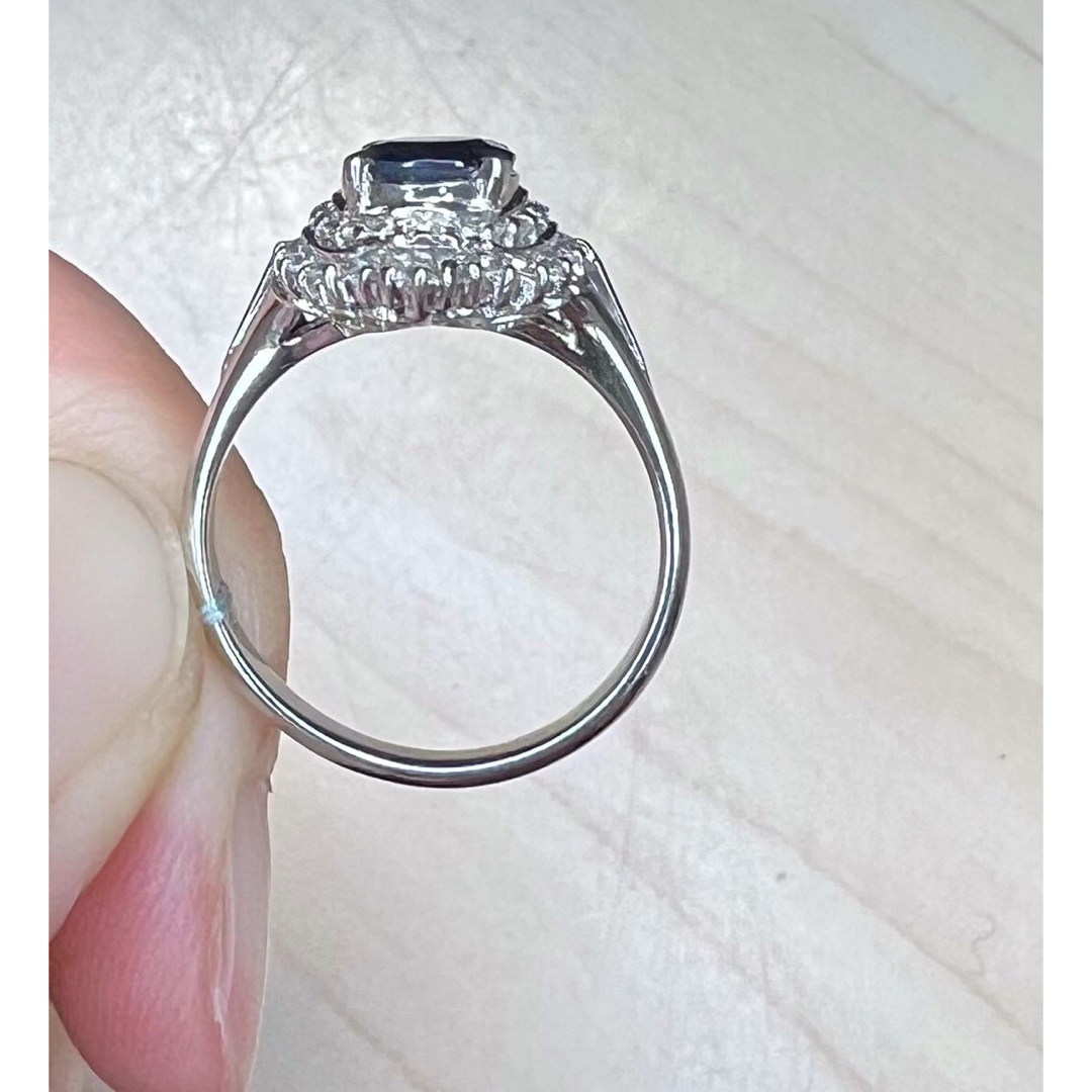 天然 ブルーサファイア ダイヤ リング1.18ct kpt900 r レディースのアクセサリー(リング(指輪))の商品写真