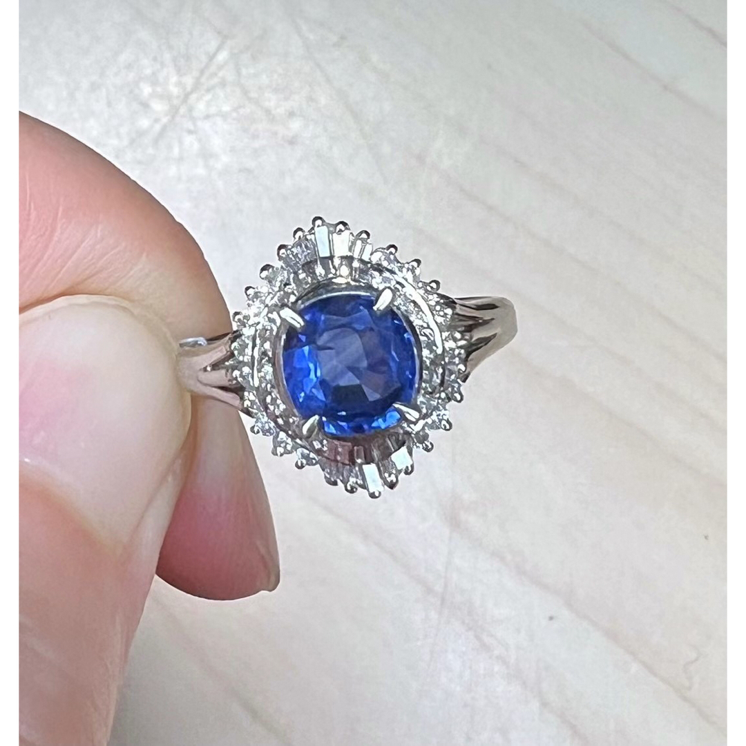 天然 ブルーサファイア ダイヤ リング1.18ct kpt900 r アクセサリー 天然 ブルーサファイア ダイヤ リング1.18ct kpt900 r アクセサリー