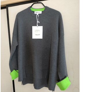 ENFOLDエンフォルドキャッシュタッチ SLIT-RIB PULLOVER-