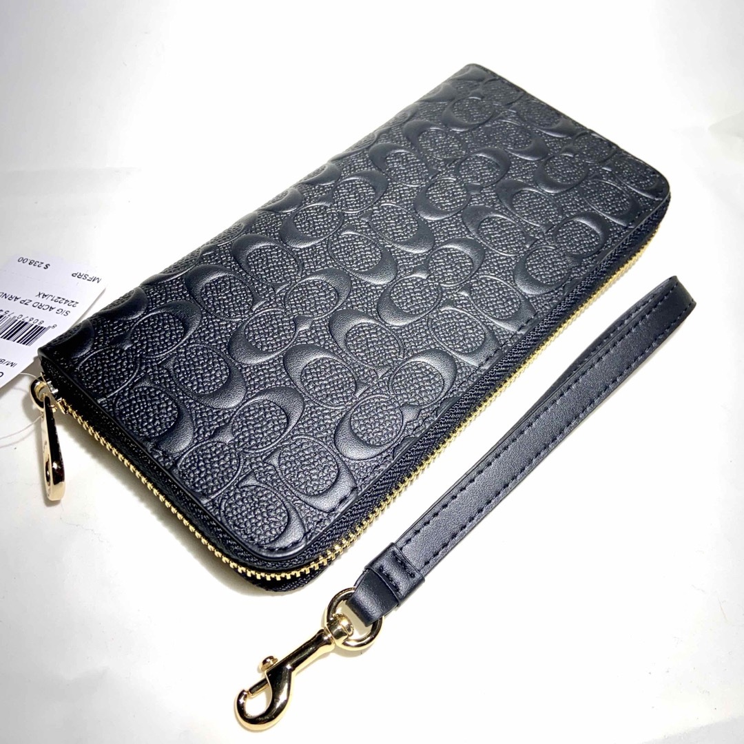 COACH - ギフト⭕️ コーチ 人気の本革シグネチャー メンズレディス 長