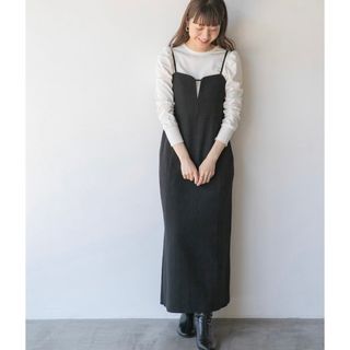 サニーレーベル(Sonny Label)の新品タグ付き♡アーバンリサーチサニーレーベルジャガードキーネックキャミワンピース(ロングワンピース/マキシワンピース)