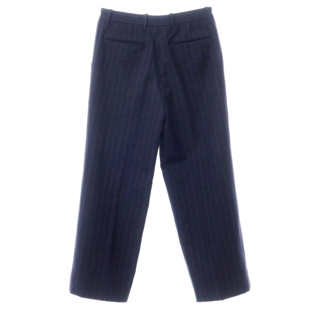 PRADA - 【中古】プラダ PRADA ウール ストライプ ワイド スラックス