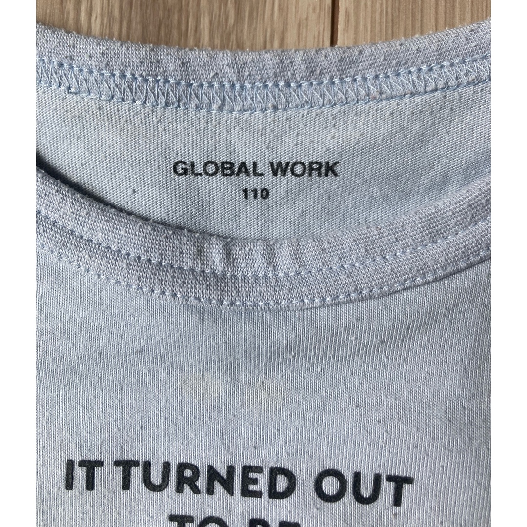 GLOBAL WORK(グローバルワーク)のグローバルワークTシャツ110 キッズ/ベビー/マタニティのキッズ服男の子用(90cm~)(Tシャツ/カットソー)の商品写真