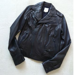ディーゼル DIESEL ライダースジャケット レザー ダブル 個性的 S