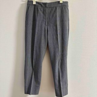 ザラ(ZARA)のZARA ザラ　クロップド　パンツ　黒　チェック　美品(クロップドパンツ)