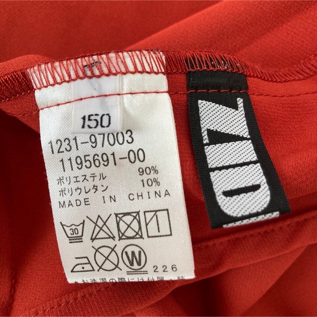 ZIDDY/ジディ ポリエステルツイルベルト付スカート サイズ150