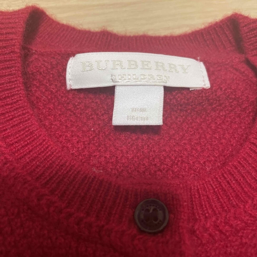 BURBERRY(バーバリー)のBurberry  バーバリー　チルドレン　カーディガン　18M　ウール　 キッズ/ベビー/マタニティのベビー服(~85cm)(カーディガン/ボレロ)の商品写真