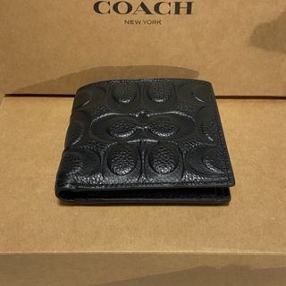 COACH - ギフト⭕️ コーチ スリム エンボスドシグネチャー ミニマル