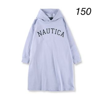 ブランシェス(Branshes)のNAUTICA アップリケロゴミニ裏毛パーカーワンピース(ワンピース)