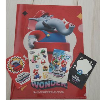 バンダイ(BANDAI)のマリオ☆クリアファイル&シール(ファイル/バインダー)