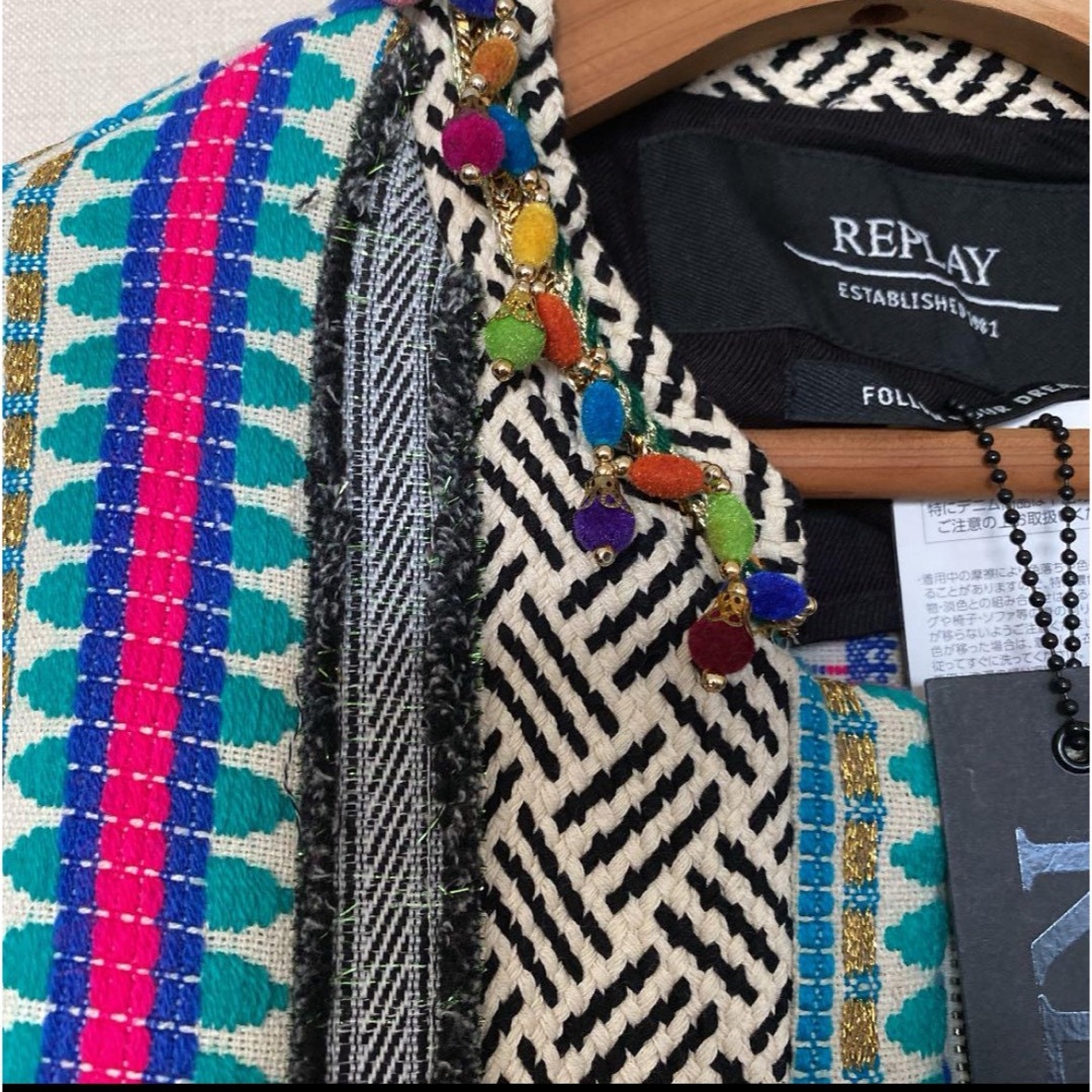 Replay - 新品 希少!リプレイ 民族衣装風ジャケット イッセイミヤケの