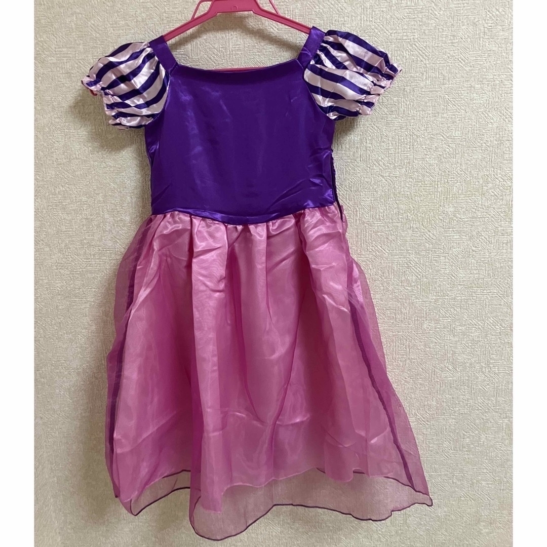 ラプンツェル　ドレス　110サイズ エンタメ/ホビーのコスプレ(衣装一式)の商品写真