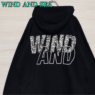 WIND AND SEA - 【希少ゼブラ柄】ウィンダンシー パーカー Lサイズ