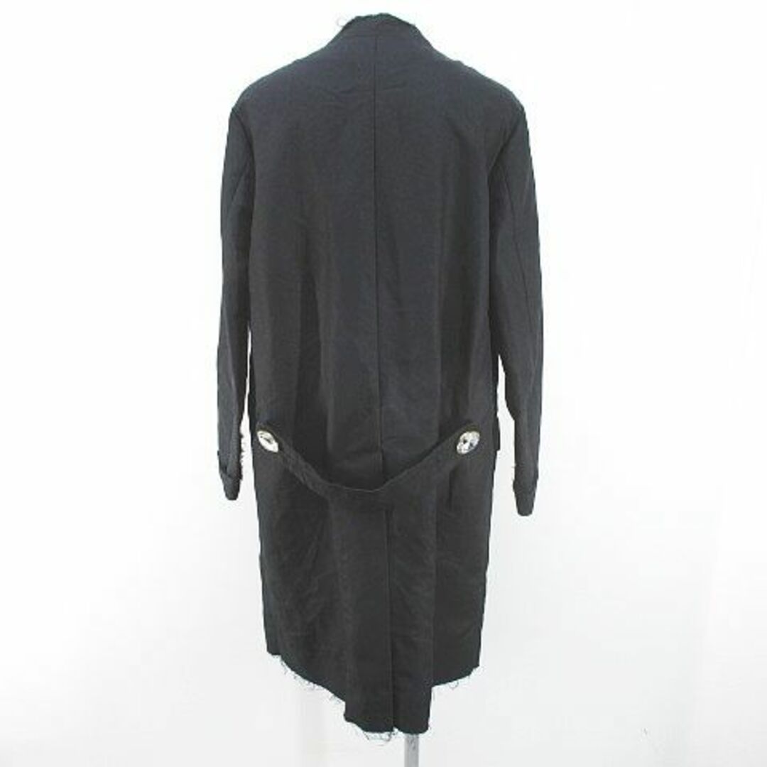 マルニ ロングコート 薄手 麻 リネン 36 黒系 ブラック イタリア製 綿
