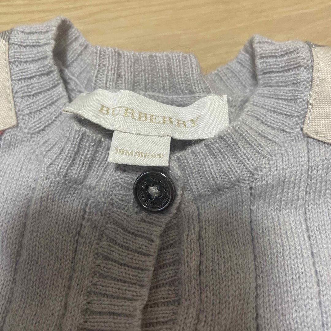 BURBERRY(バーバリー)のバーバリー　Burberry  カーディガン　86㎝　18M キッズ/ベビー/マタニティのベビー服(~85cm)(カーディガン/ボレロ)の商品写真