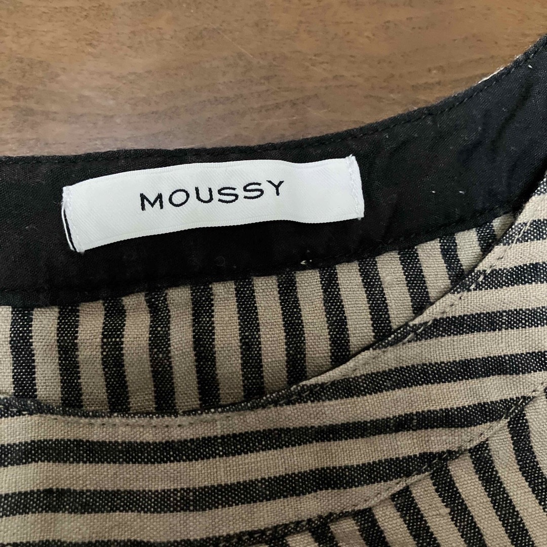 moussy(マウジー)のmoussy ノースリーブシャツ　麻 レディースのトップス(シャツ/ブラウス(半袖/袖なし))の商品写真