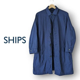 SHIPS 紺色 スプリングコート