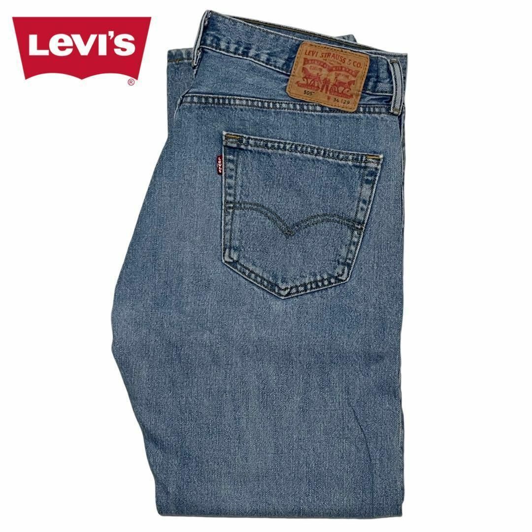 LEVI'S リーバイス 505 ジーンズデニムパンツ W34 裏ボタン4649