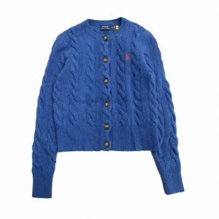 ポロラルフローレン(POLO RALPH LAUREN)の美品 ポロ ラルフローレン POLO ウール カシミヤ カーディガン(カーディガン)