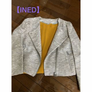 INED - 【美品】INEDノーカラー ライダース ジャケット