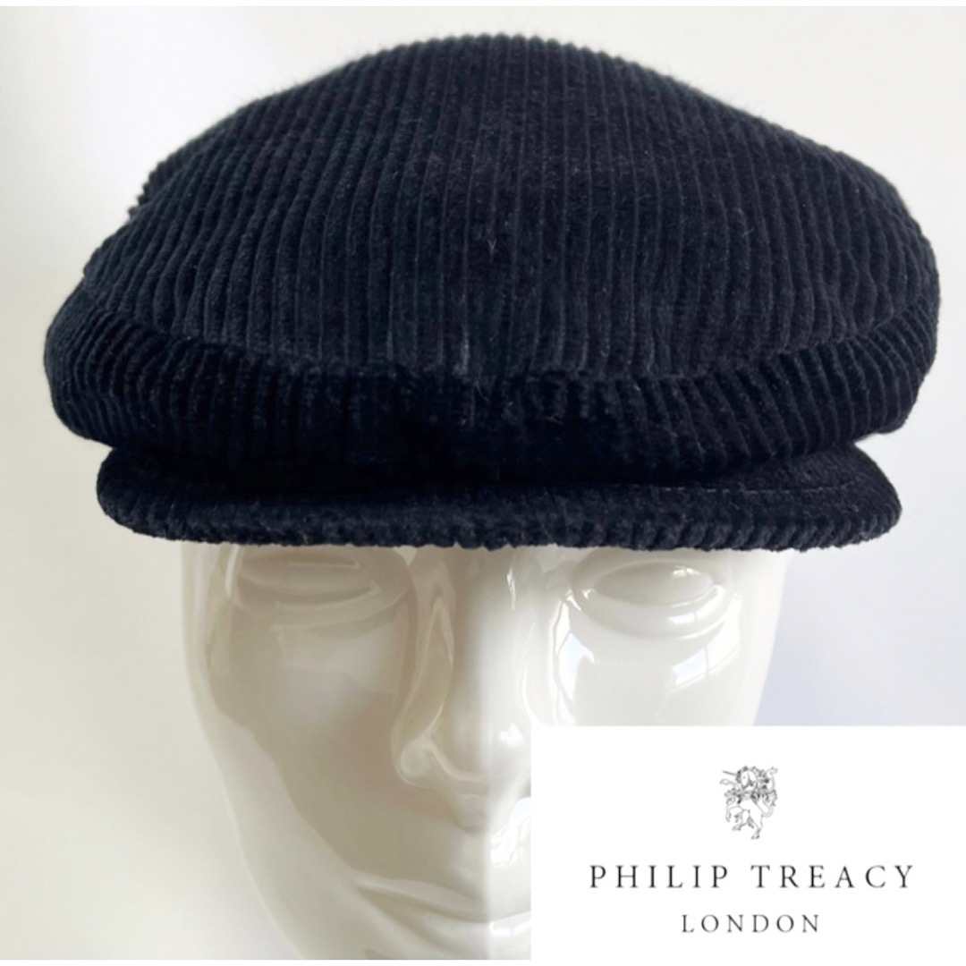 CHANEL(シャネル)の【美品】元シャネル帽子デザイナーPHILIP TREACYコーデュロイハンチング レディースの帽子(ハンチング/ベレー帽)の商品写真