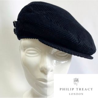 シャネル(CHANEL)の【美品】元シャネル帽子デザイナーPHILIP TREACYコーデュロイハンチング(ハンチング/ベレー帽)