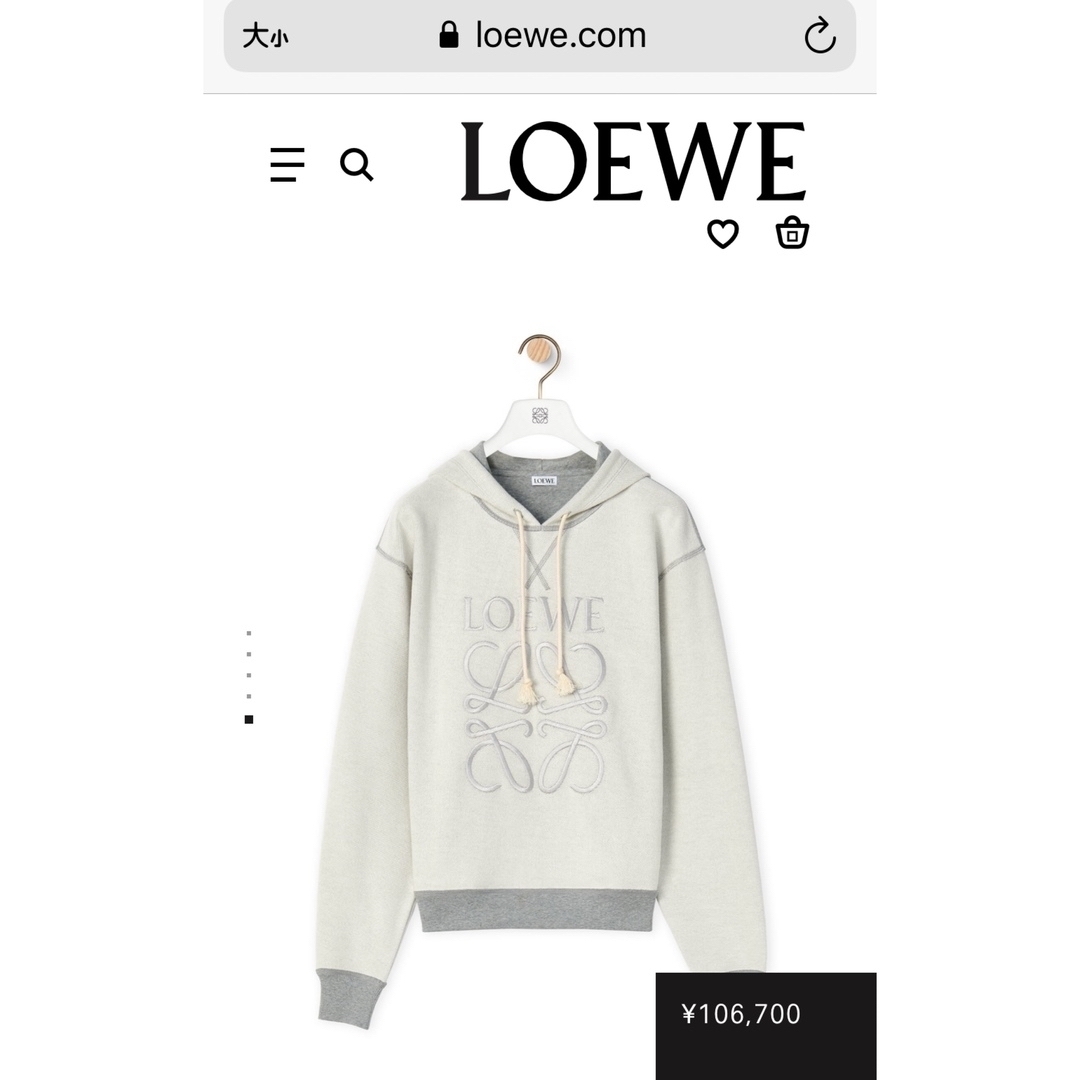 ロエベ スウェット パーカー 美品-
