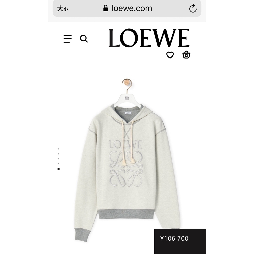 LOEWE(ロエベ)のロエベ　スウェット　パーカー　美品 レディースのトップス(パーカー)の商品写真