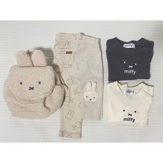 プティマイン(petit main)の子供服 80 90 美品 ミッフィー miffy petitmain バースデイ(トレーナー)