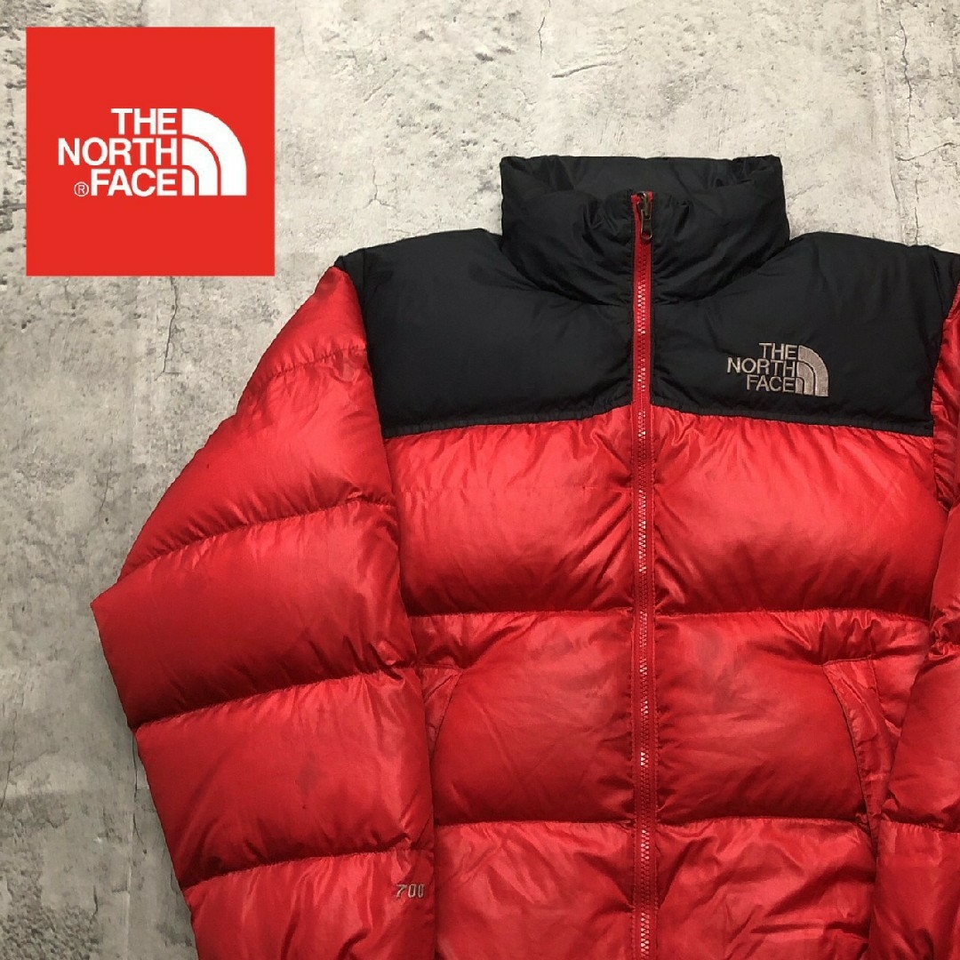 THE NORTH FACE - ザノースフェイス ダウンジャケット レッド メンズS ...