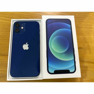 アイフォーン(iPhone)のiPhone 12 mini ブルー 64 GB SIMフリー(スマートフォン本体)