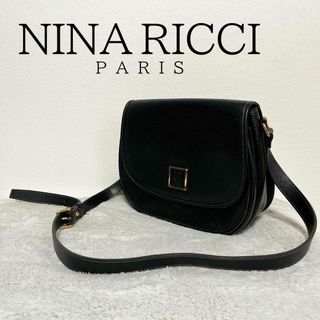 ニナリッチ(NINA RICCI)の美品✨NINA RICCI ニナリッチ ショルダーバッグ/ハンドバッグ ブラック(ショルダーバッグ)