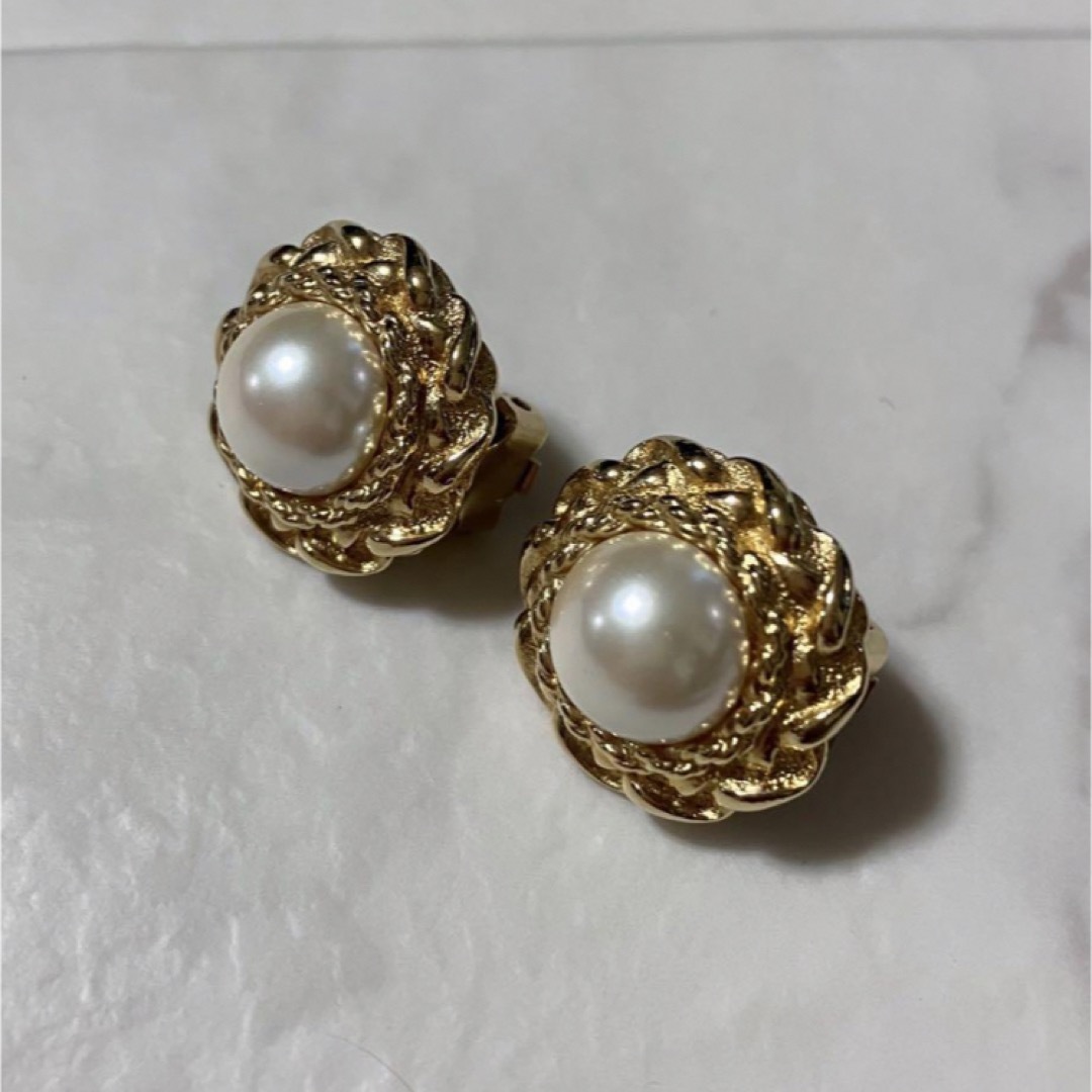 Christian Dior♡パールイヤリング-