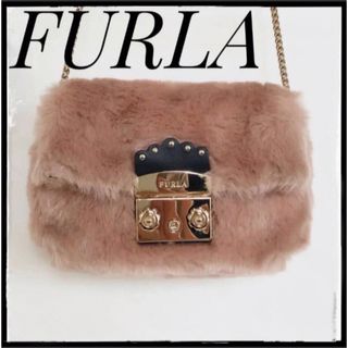 FURLA メトロポリス ファー ショルダーバッグ  ミニバッグ