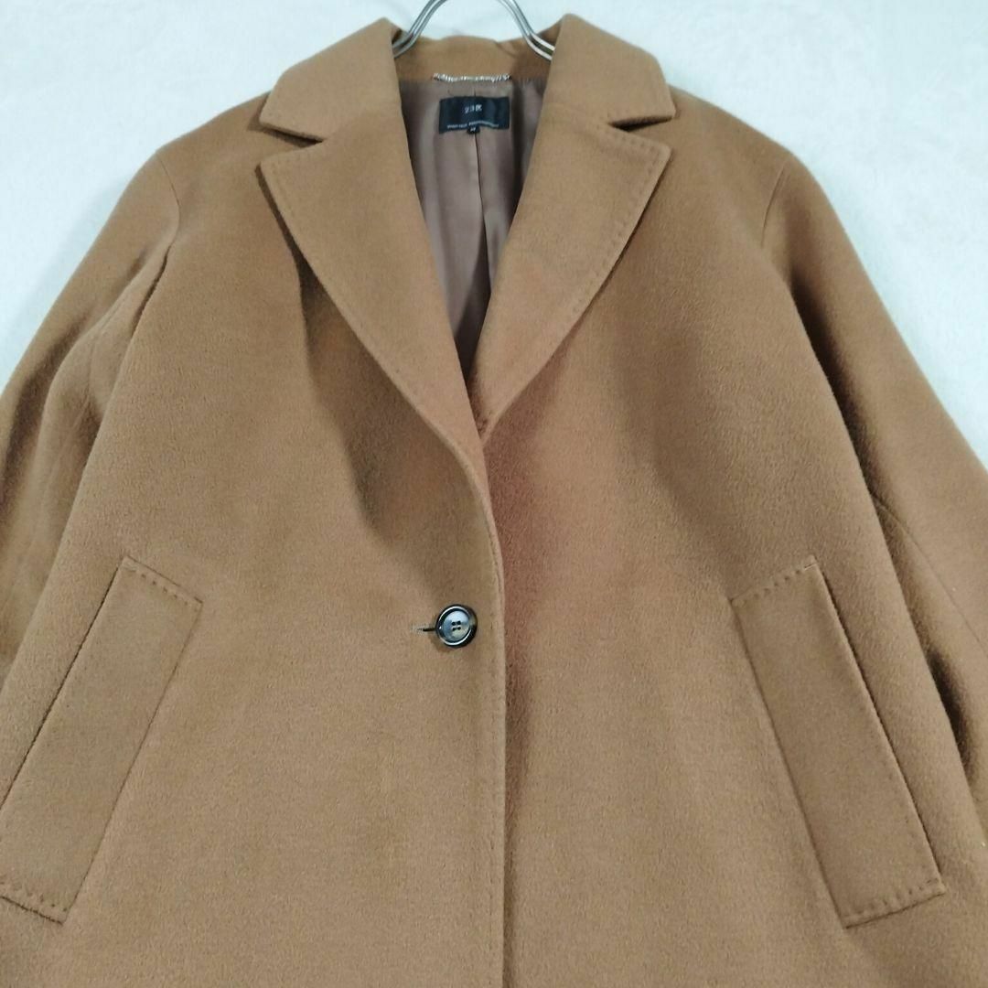 23区 ウールカシミヤチェスターコート ロング キャメル 38-
