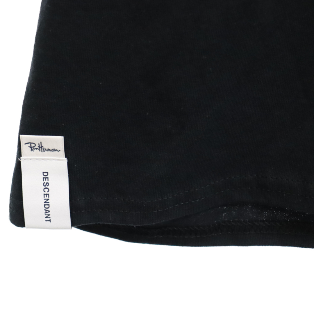 DESCENDANT ディセンダント ×Ron Herman ロンハーマン THINC PROJECT ロゴプリントクルーネック半袖Tシャツ ブラック