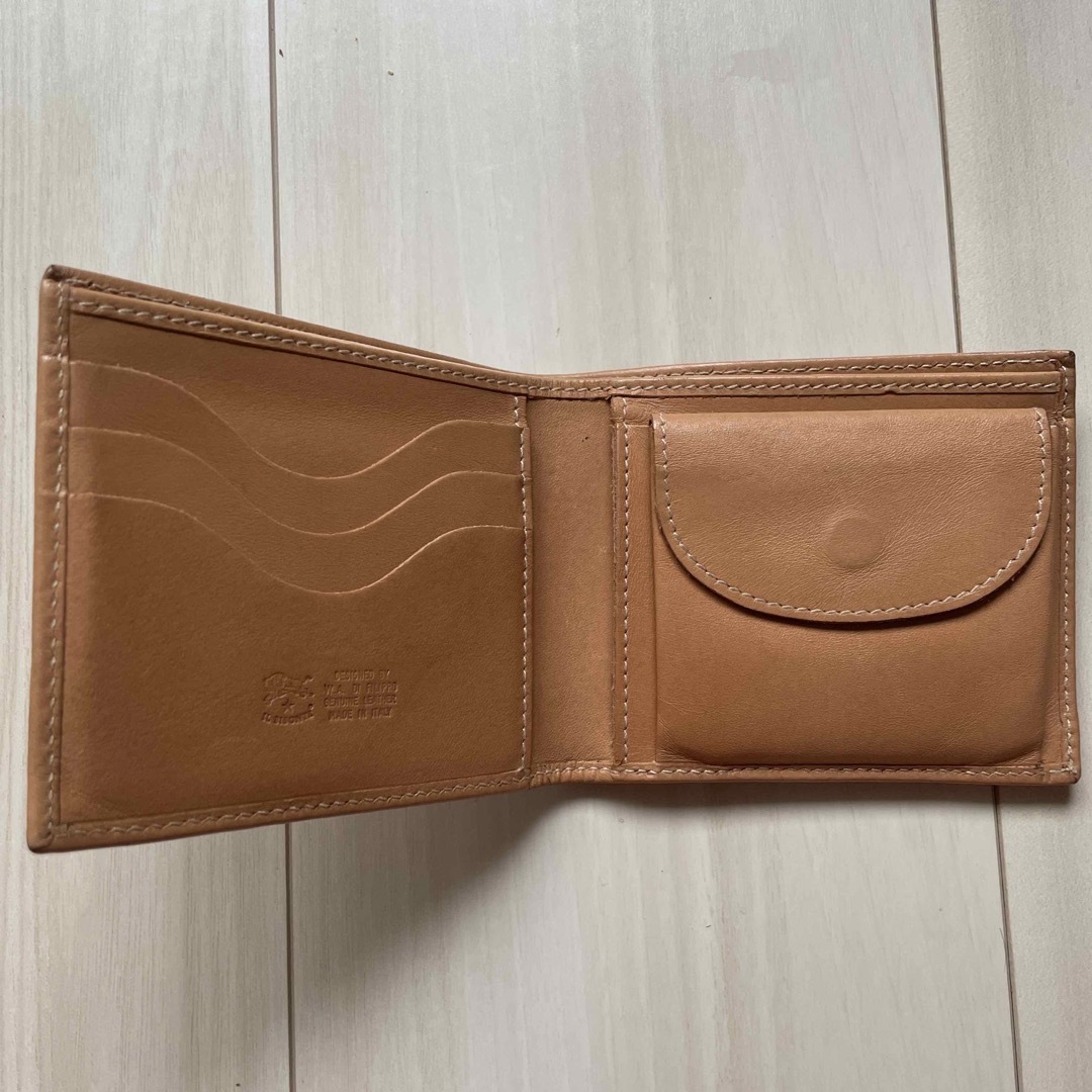 IL BISONTE(イルビゾンテ)のIL BISONTE 二つ折り財布財布（ナチュラル） メンズのファッション小物(折り財布)の商品写真
