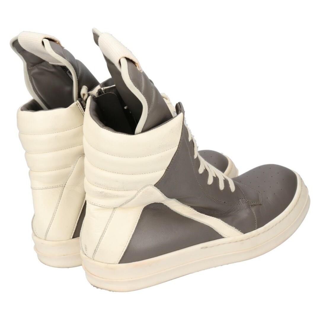 Rick Owens リックオウエンス GEOBASKET ジオバスケット レザーハイカットスニーカー グレー