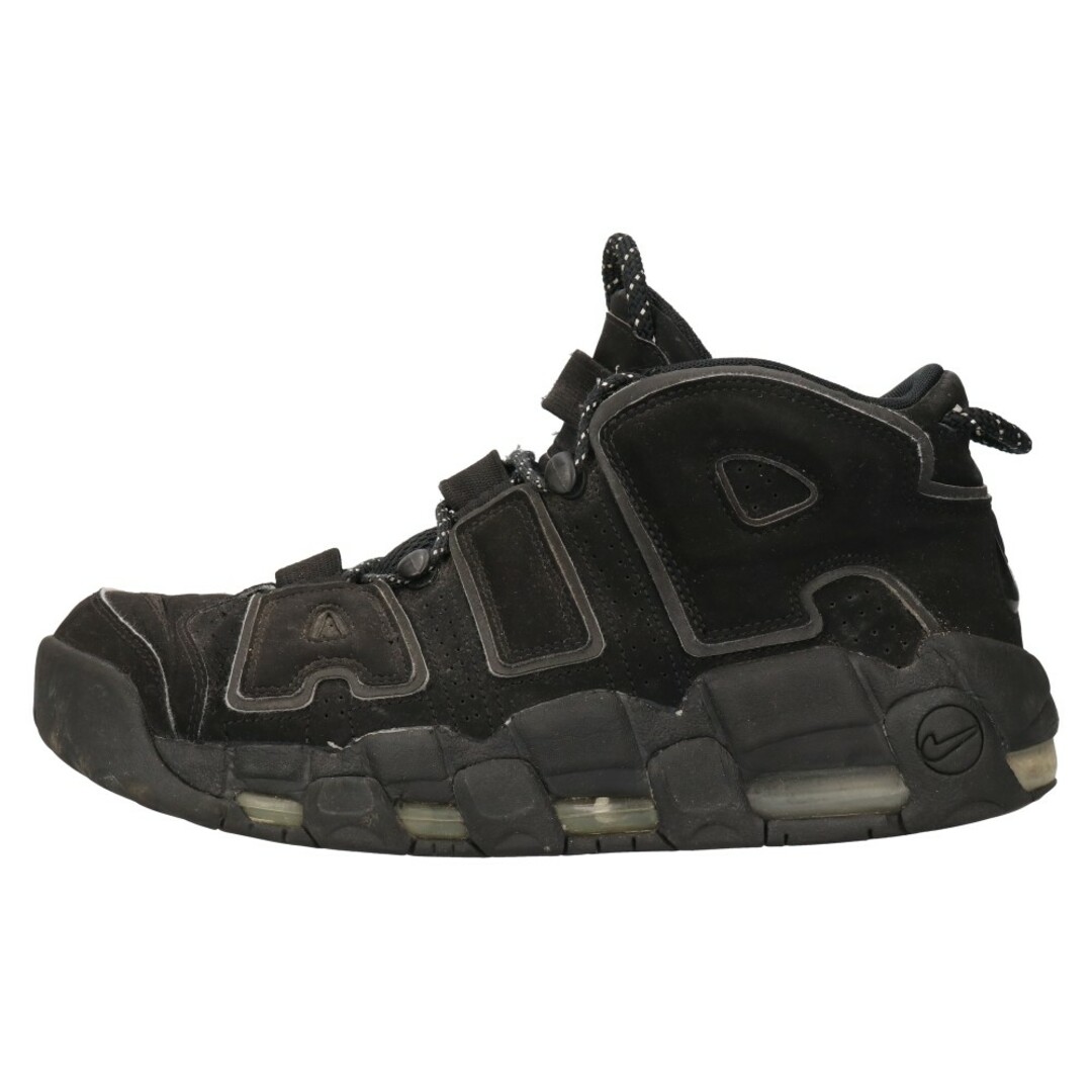 NIKE ナイキ AIR MORE UPTEMPO BLACK エア モア アップテンポ ブラック ハイカットスニーカー ブラック US9/27cm 414962-004