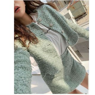 eimy istoire - ちょこ様専用 新品 sheller フリンジツイード