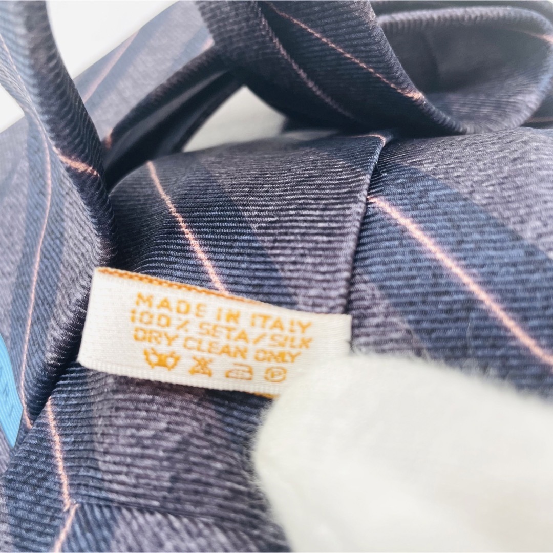 BVLGARI - 美品 BVLGARI ブルガリ ネクタイ セッテピエゲ ストライプ