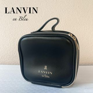 ランバンオンブルー(LANVIN en Bleu)の美品✨LANVIN en Bleuランバンハンドバッグクラッチバッグブラック黒(ハンドバッグ)