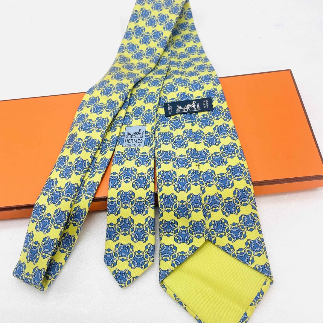 HERMES エルメス ネクタイ ヴィンテージ 総柄 フランス製 シルク-