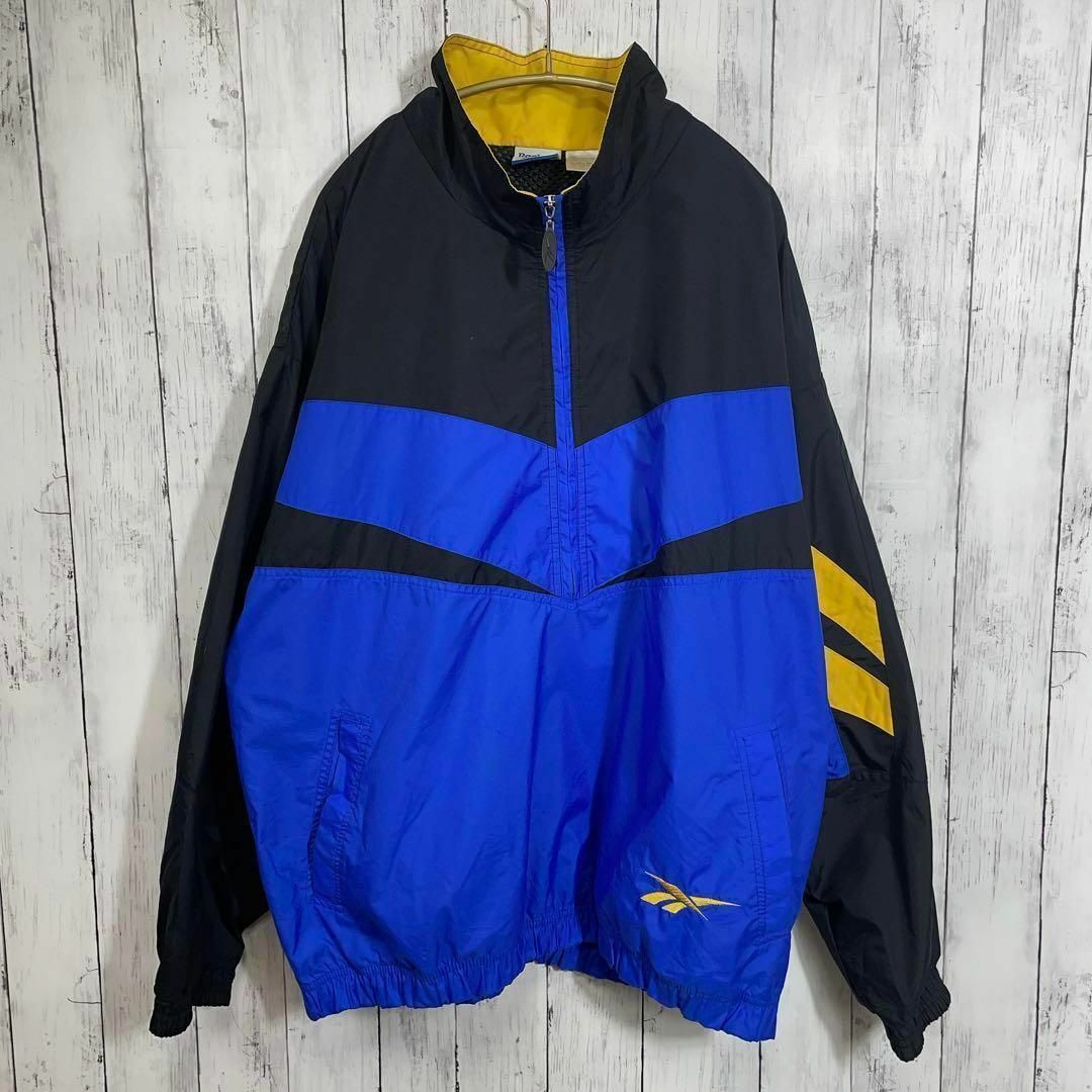 90s 　Reebok リーボック　マルチカラー　ナイロンジャケット