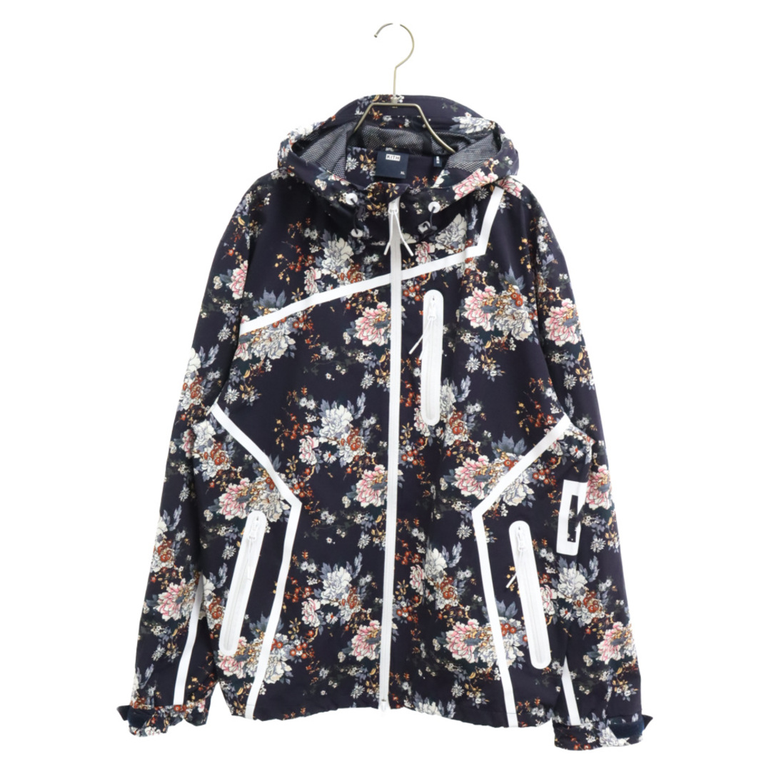 725センチ身幅KITH キス 21SS Tapestry Floral Madison Jacket タペストリーフローラルマディソンジャケット ネイビー/マルチカラー