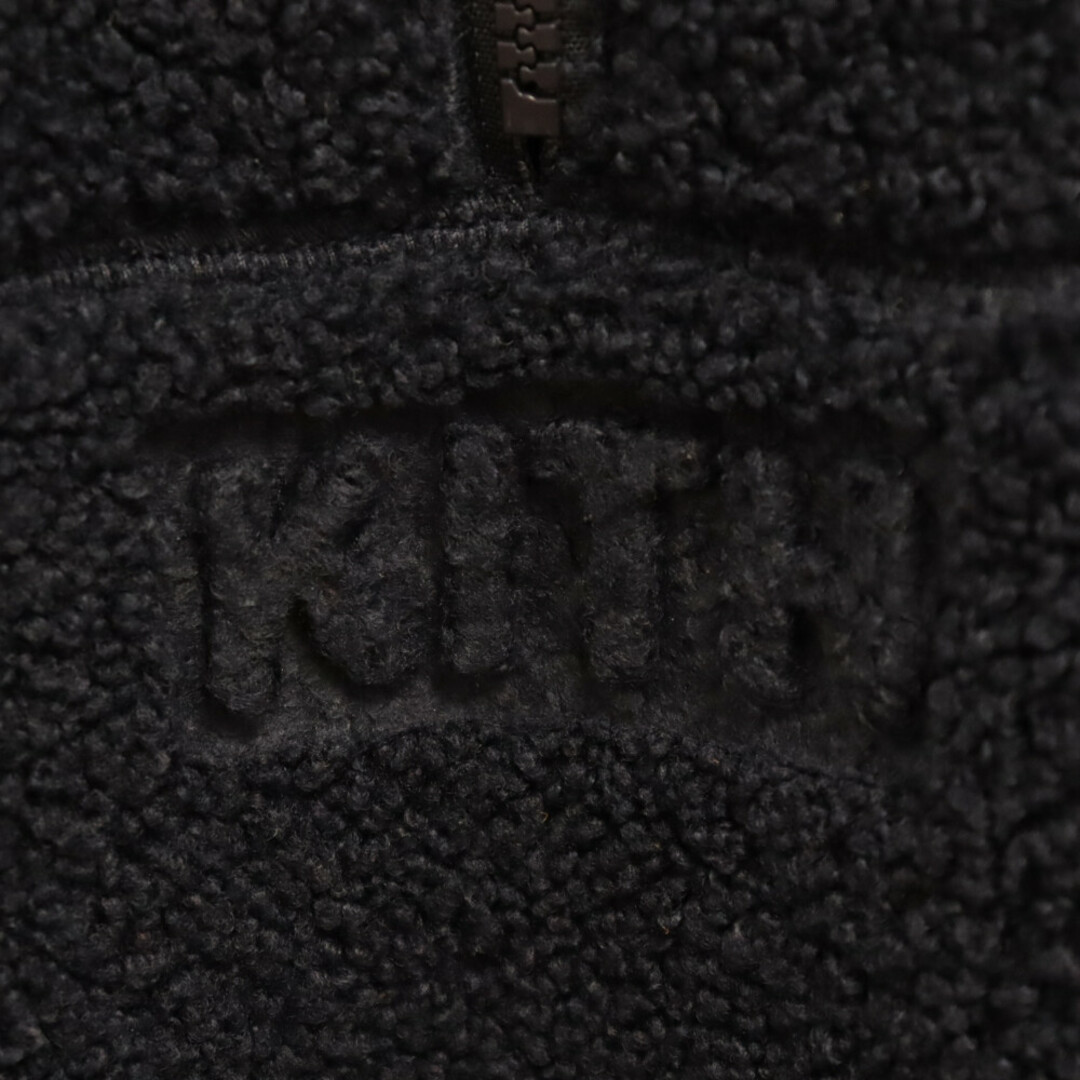 KITH キス 21AW BONDED SHERPA QUARTE ハーフジップ アノラックフリースパーカー ネイビー