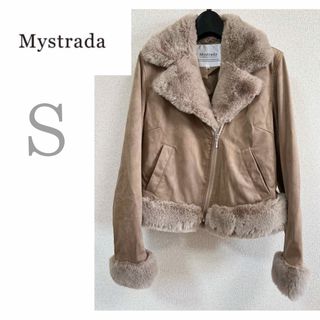 Mystrada - 【mystrada】マイストラーダ ダブルライダースジャケット ファー　S