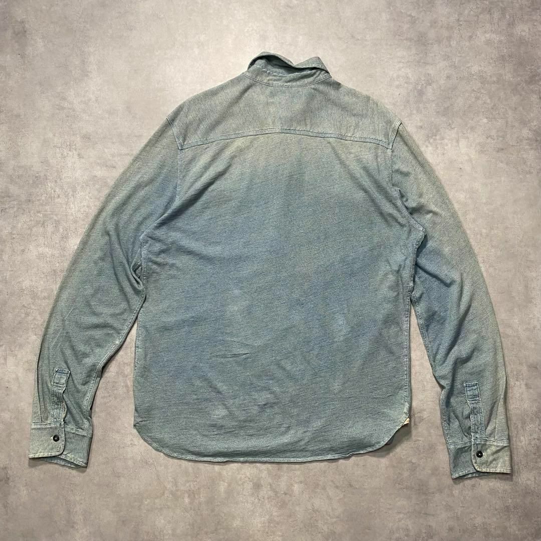 90s POLO ラルフローレン インディゴプルオーバーシャツ USメンズ古着